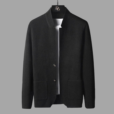 Veste Cardigan Lucio En Maille À Col Montant