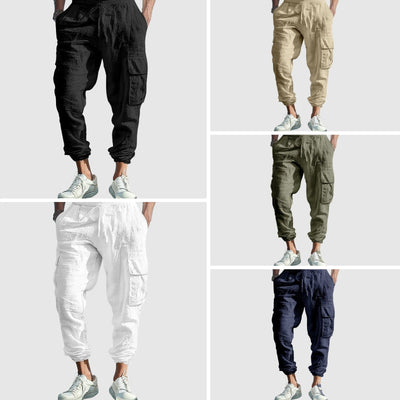 Pantalon Cargo Massina En Lin
