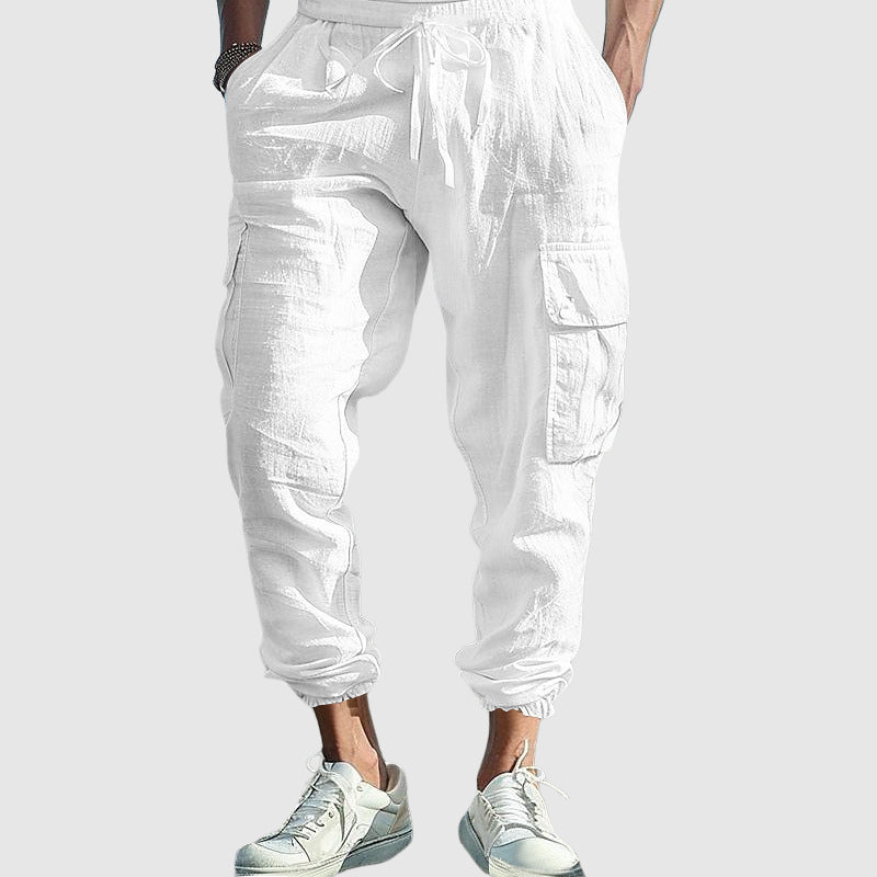 Pantalon Cargo Massina En Lin
