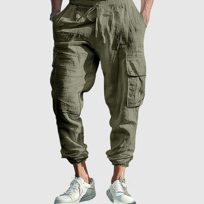 Pantalon Cargo Massina En Lin