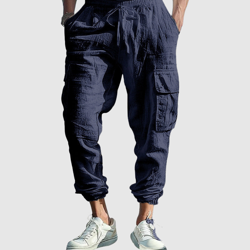 Pantalon Cargo Massina En Lin