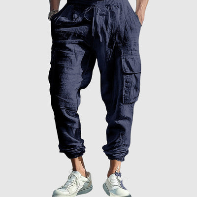 Pantalon Cargo Massina En Lin
