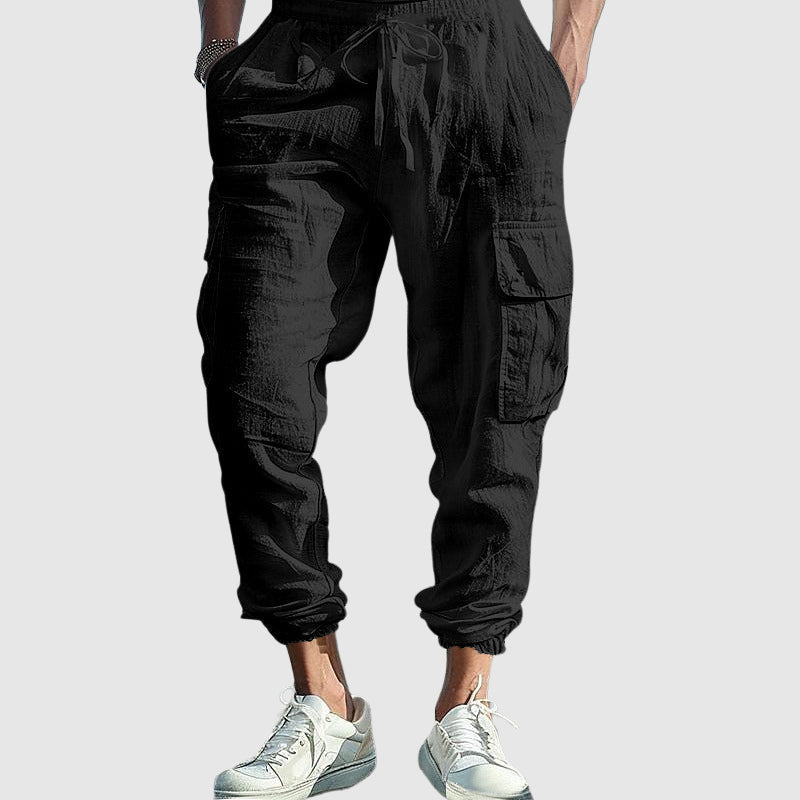 Pantalon Cargo Massina En Lin