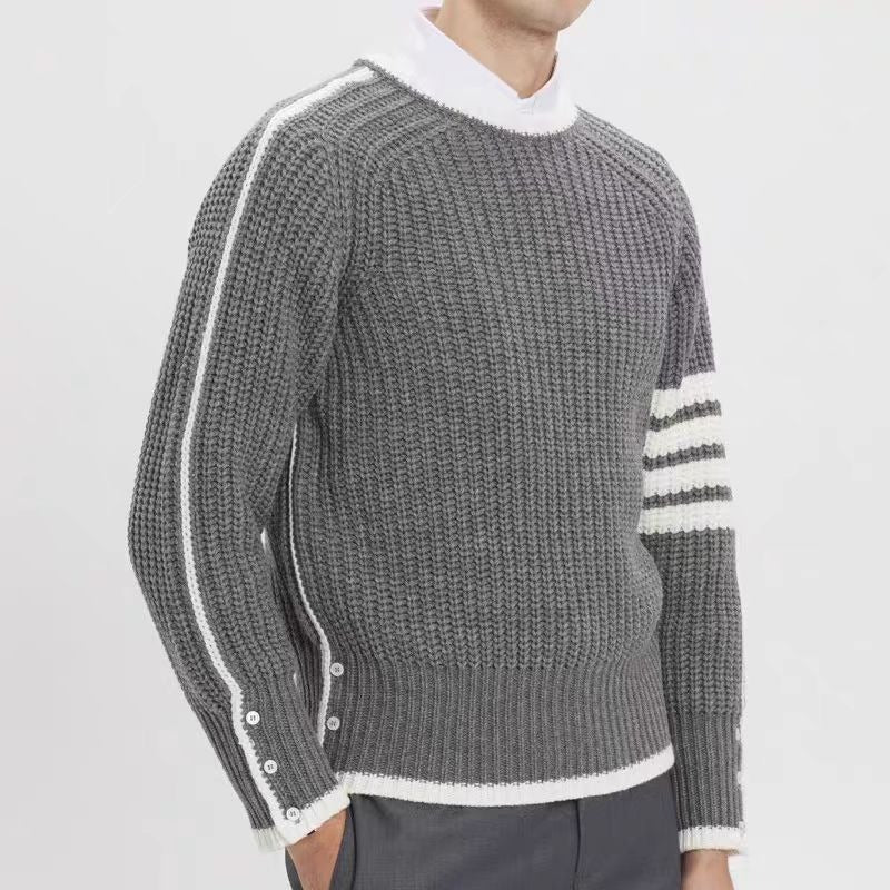 Pull Universitaire Chaud En Maille