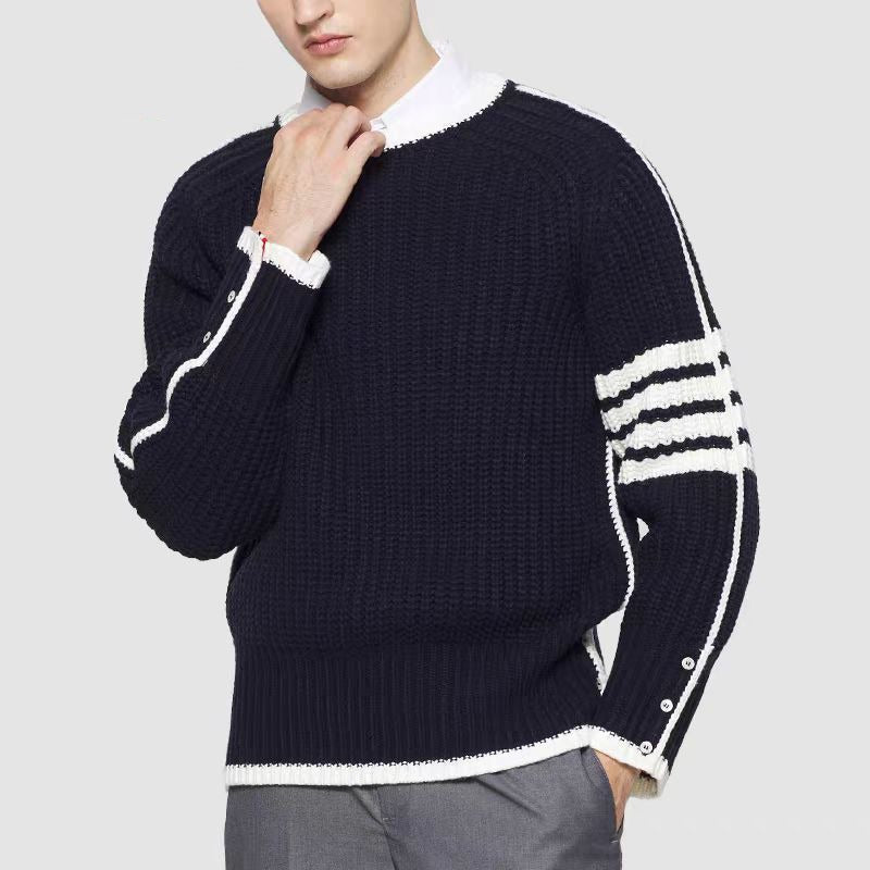 Pull Universitaire Chaud En Maille