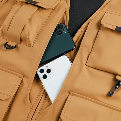 Gilet Cargo Respirant À Multiples Poches
