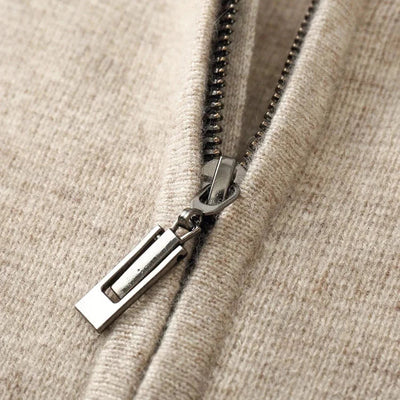 Sweat À Capuche Venezia Zippé En Cachemire