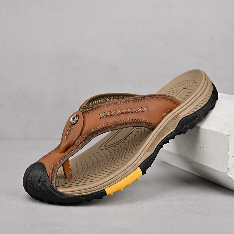 Sandales orthopédiques à lanières en cuir