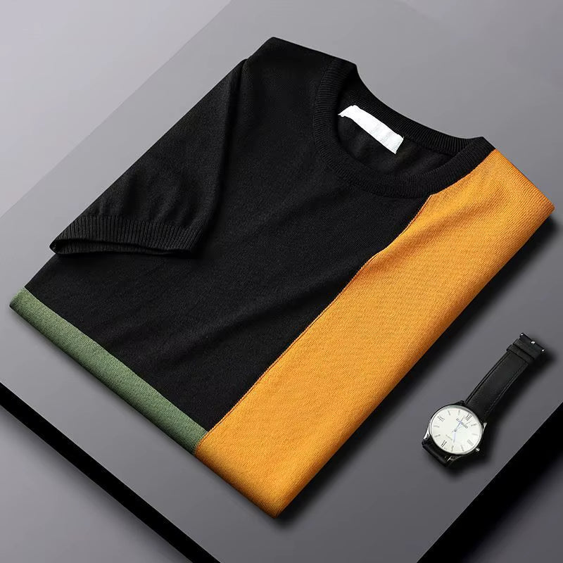 T-Shirt ColorBlok En Coton