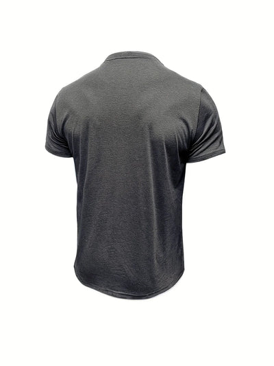 T-shirt Élégant à Col Ras Du Cou Avec Poche