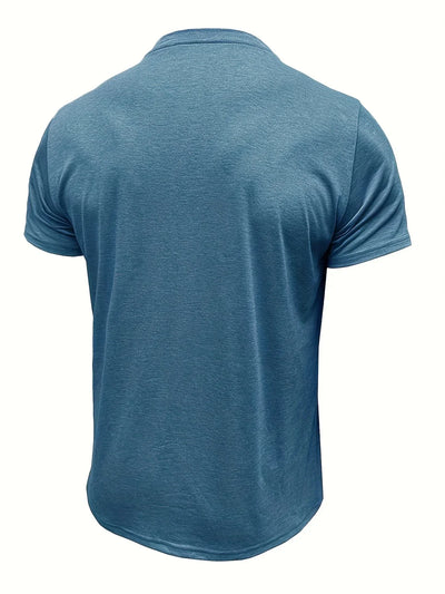T-shirt Élégant à Col Ras Du Cou Avec Poche