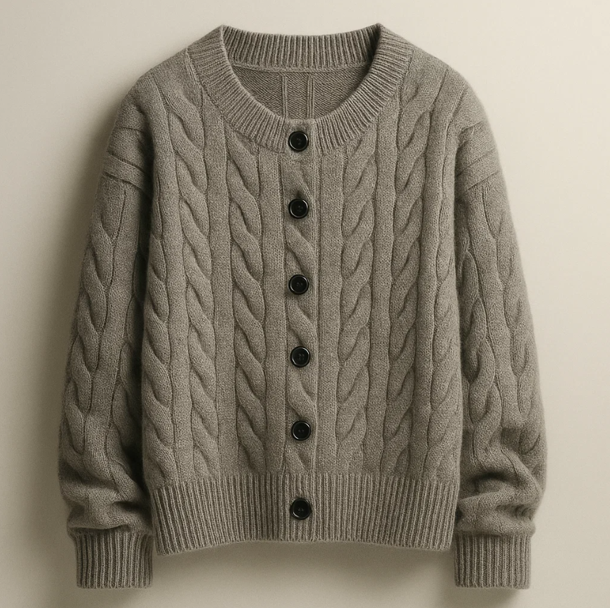 Cardigan Boutonné En Maille