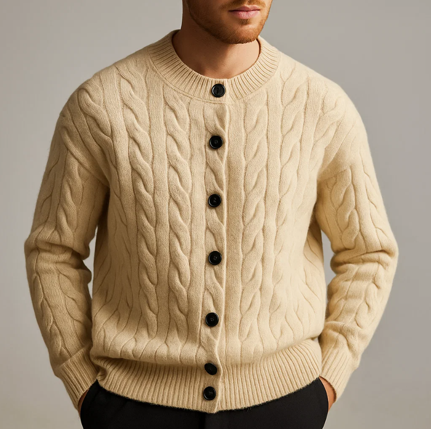 Cardigan Boutonné En Maille