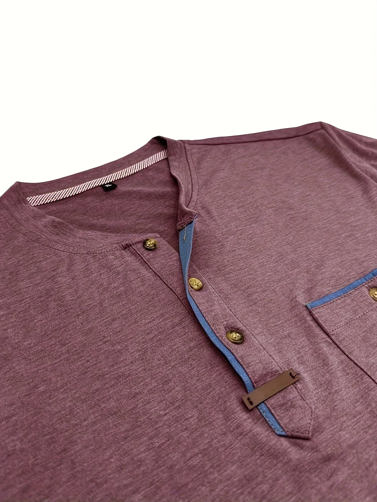 T-shirt Élégant à Col Ras Du Cou Avec Poche
