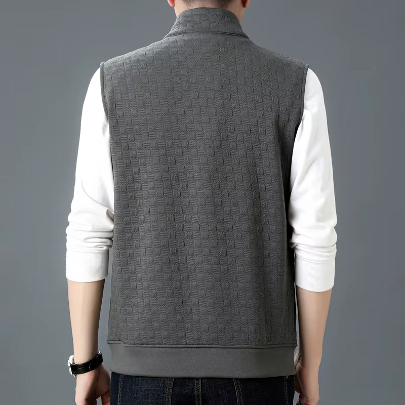 Gilet Sammy En Tricot À Carreaux
