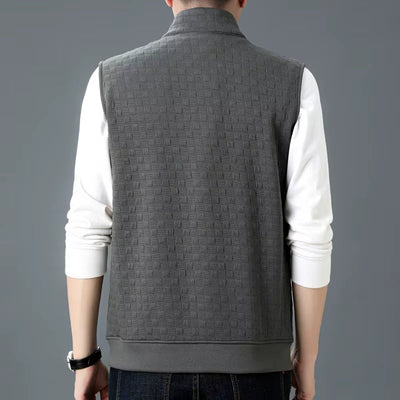 Gilet Sammy En Tricot À Carreaux