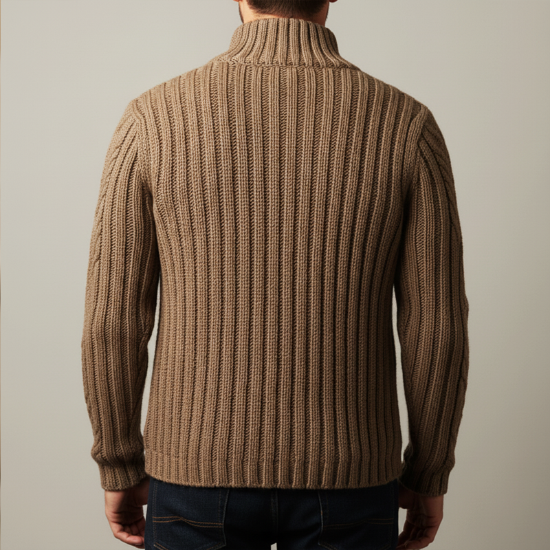 Cardigan Avec Col Montant & Fermeture Zippée