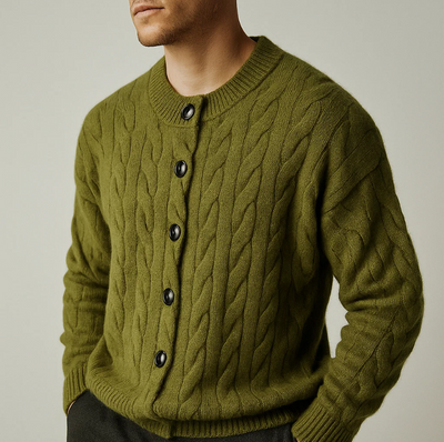 Cardigan Boutonné En Maille