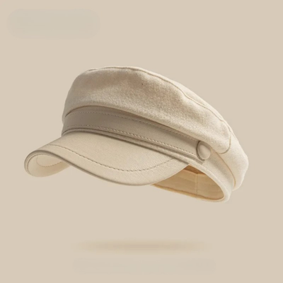 Casquette Beret En Cuir