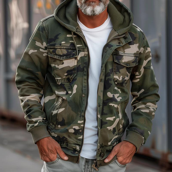 Veste Camouflage Avec Capuche