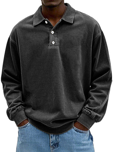 Polo À Manches Longues Pour Homme