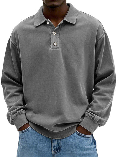 Polo À Manches Longues Pour Homme