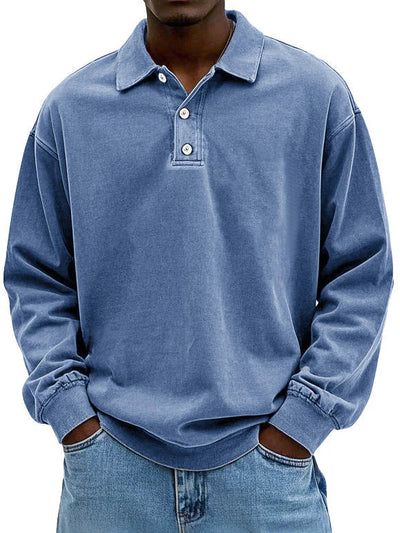 Polo À Manches Longues Pour Homme