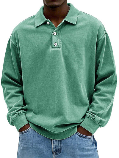 Polo À Manches Longues Pour Homme