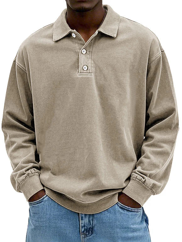 Polo À Manches Longues Pour Homme
