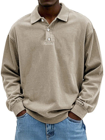 Polo À Manches Longues Pour Homme