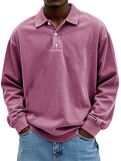Polo À Manches Longues Pour Homme