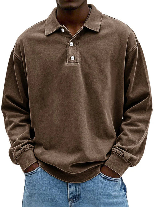 Polo À Manches Longues Pour Homme