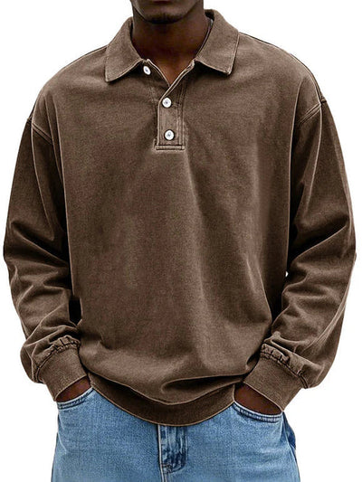 Polo À Manches Longues Pour Homme