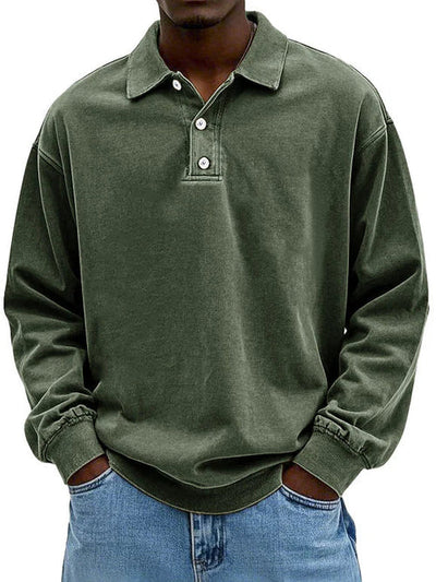 Polo À Manches Longues Pour Homme