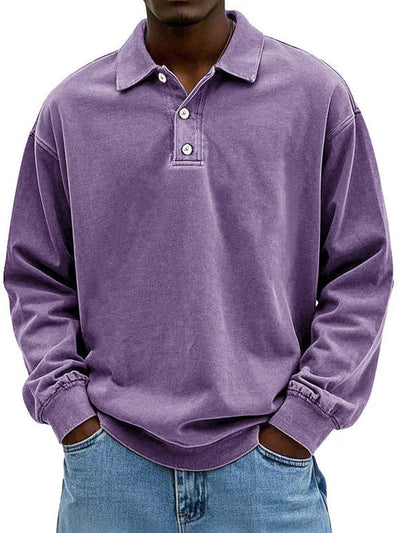 Polo À Manches Longues Pour Homme
