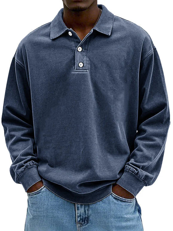 Polo À Manches Longues Pour Homme