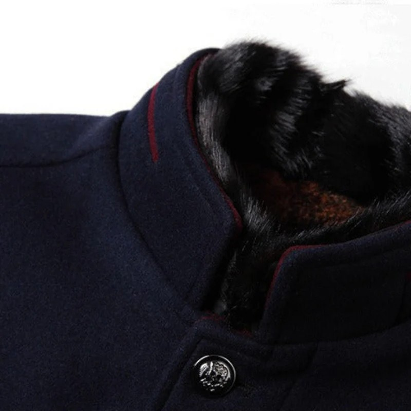 Manteau 3/4 Élégant En Laine