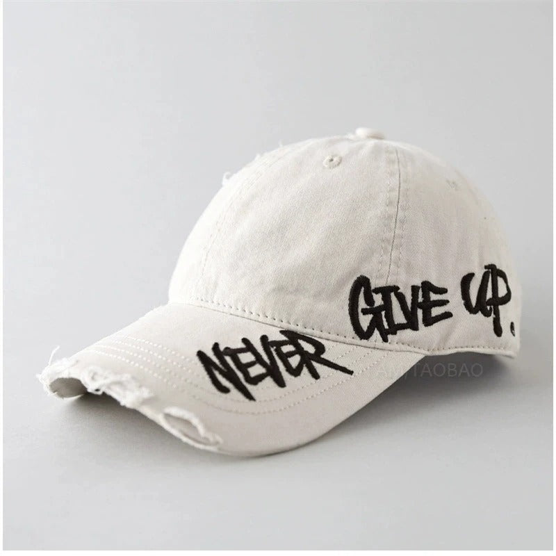 Casquette « Never Give Up » (Unisexe)