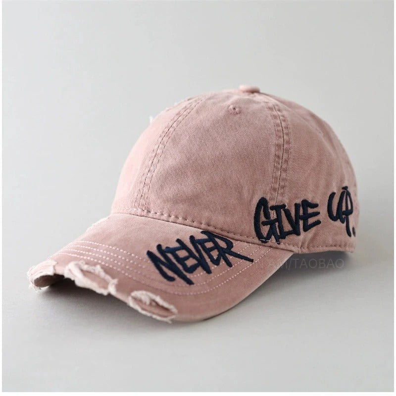 Casquette « Never Give Up » (Unisexe)