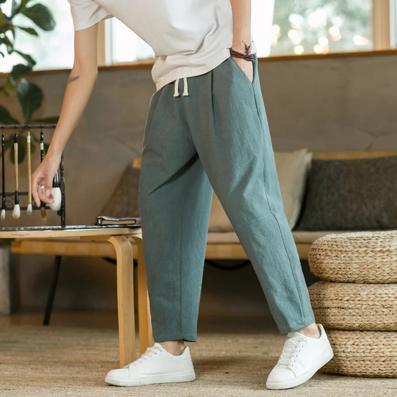 Pantalon OldMoney d'été en lin